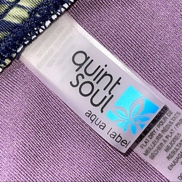 NWT Quint Soul Blue Floral Swim Bottoms Sz. S - Picture 9 of 10